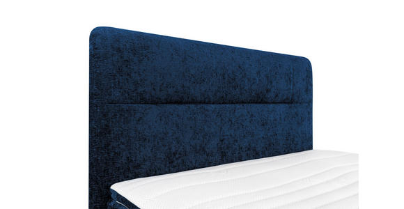 BOXSPRINGBETT 140/200 cm  in Dunkelblau  - Schwarz/Dunkelblau, Design, Textil/Metall (140/200cm) - Esposa