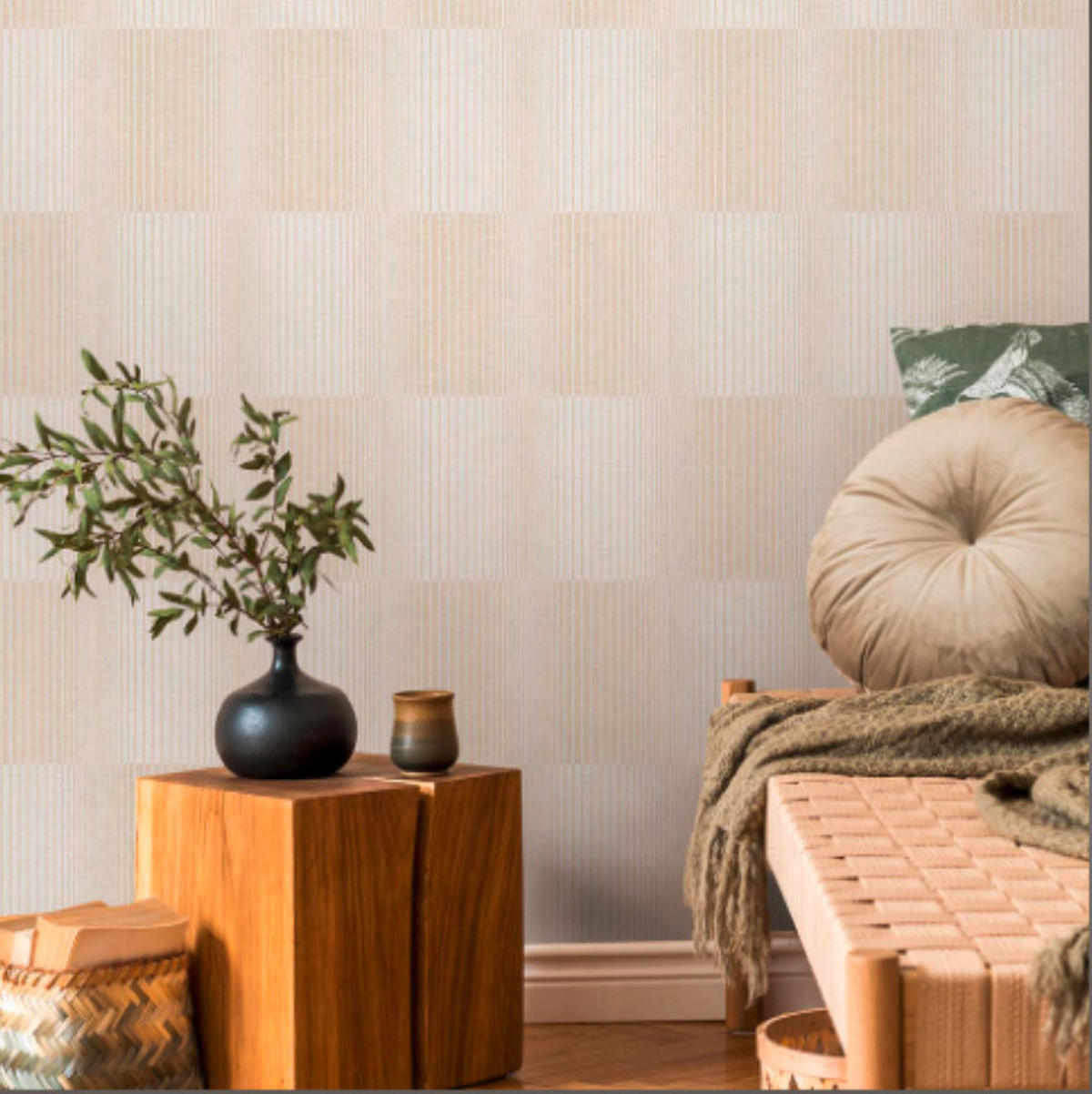 TAPETA VINILNA  krem, boje pijeska, bež  - boje pijeska/bež, Basics, papir (53*1000cm)