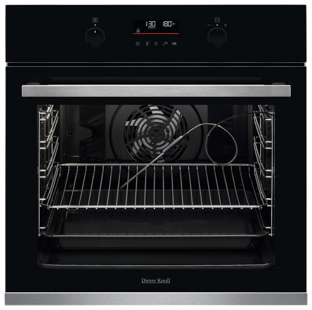 VESTAVNÁ TROUBA - černá/barvy nerez oceli, Basics, kov/sklo (59,4cm) - Dieter Knoll