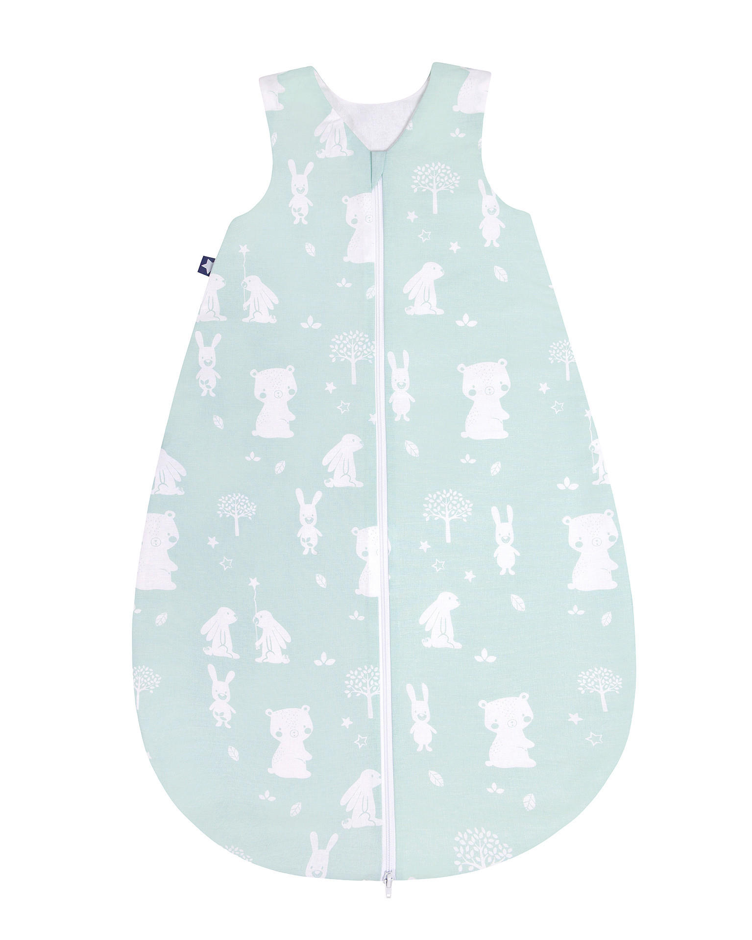 BABYSCHLAFSACK Picture Garden   90 cm    - Mintgrün, Basics, Textil (90cm) - Julius Zöllner