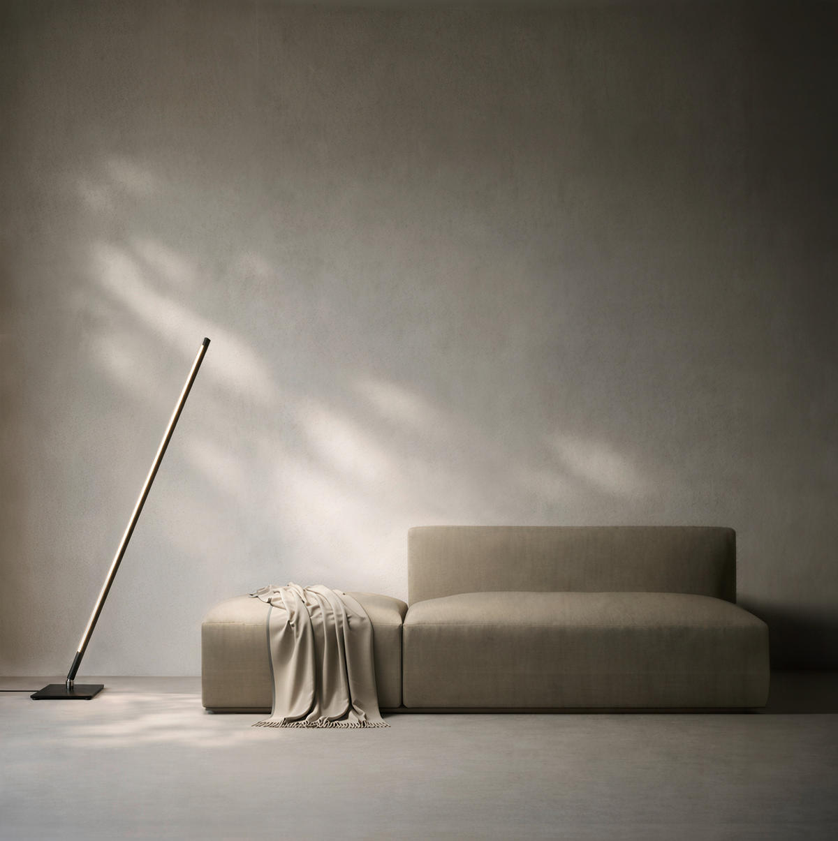 LED-STEHLEUCHTE Mia 158/20/20 cm  - Schwarz, KONVENTIONELL, Metall (158/20/20cm) - Ambiente