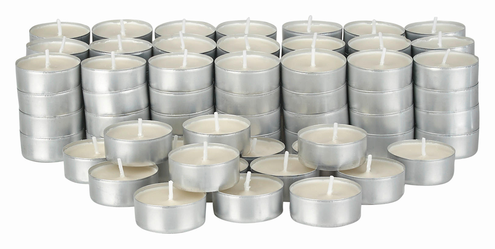 SET DE LUMÂNĂRI PASTILĂ - alb, Basics, metal (19/19/5cm) - Boxxx