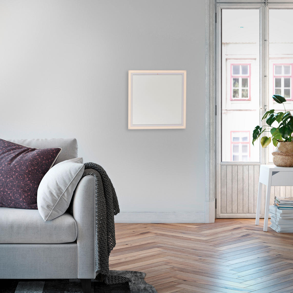 LED-DECKENLEUCHTE 60/60/6,8 cm   - Weiß, KONVENTIONELL, Kunststoff/Metall (60/60/6,8cm)