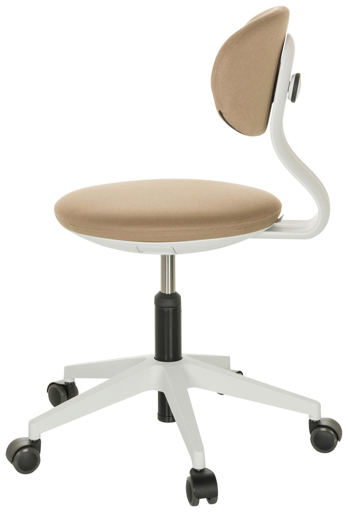 JUGENDDREHSTUHL  in Beige  - Beige/Weiß, Basics, Kunststoff/Textil (42/66-87/52cm) - MID.YOU