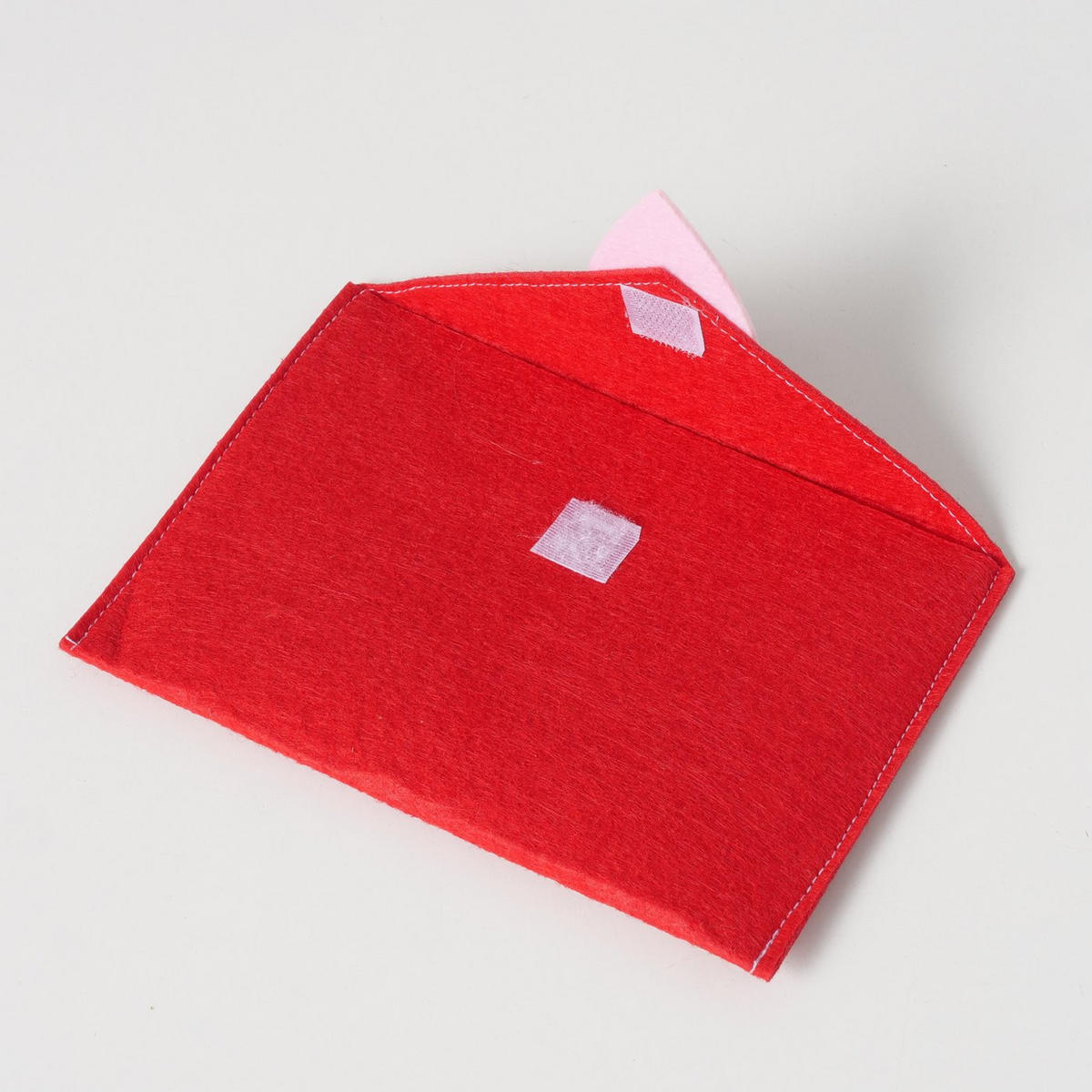 AJÁNDÉKTASAK  - piros/halvány rózsaszín, Basics, textil (19/1/13,2cm)