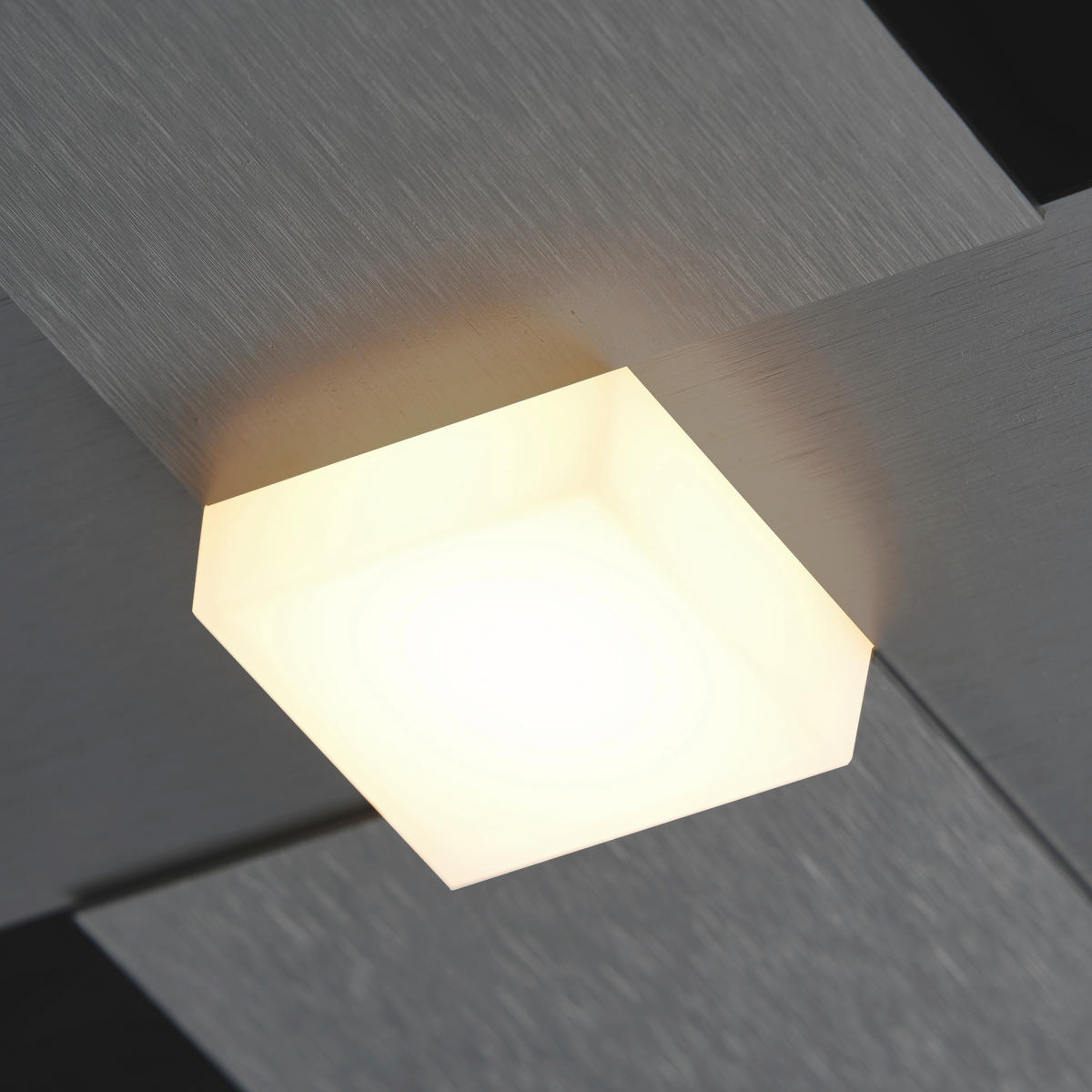 LED-WANDLEUCHTE Creo 28/6,5/28 cm  - Schwarz/Weiß, Design, Kunststoff/Metall (28/6,5/28cm) - Grossmann