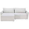 ECKSOFA in Cord Weiss  - Weiss/Schwarz, Konventionell, Kunststoff/Textil (228/146cm) - MID.YOU