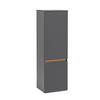 MIDISCHRANK 40/130/35 cm  - Eiche Wotan/Grau, Natur, Holzwerkstoff (40/130/35cm) - Xora