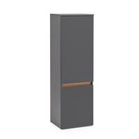 MIDISCHRANK 40/130/35 cm  - Eiche Wotan/Grau, Natur, Holzwerkstoff (40/130/35cm) - Xora