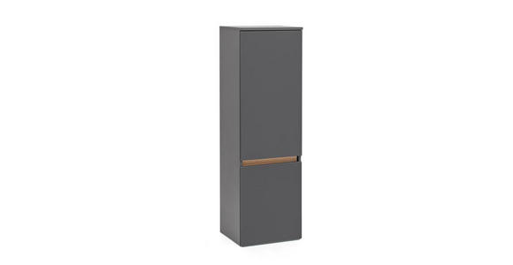 MIDISCHRANK 40/130/35 cm  - Eiche Wotan/Grau, Natur, Holzwerkstoff (40/130/35cm) - Xora