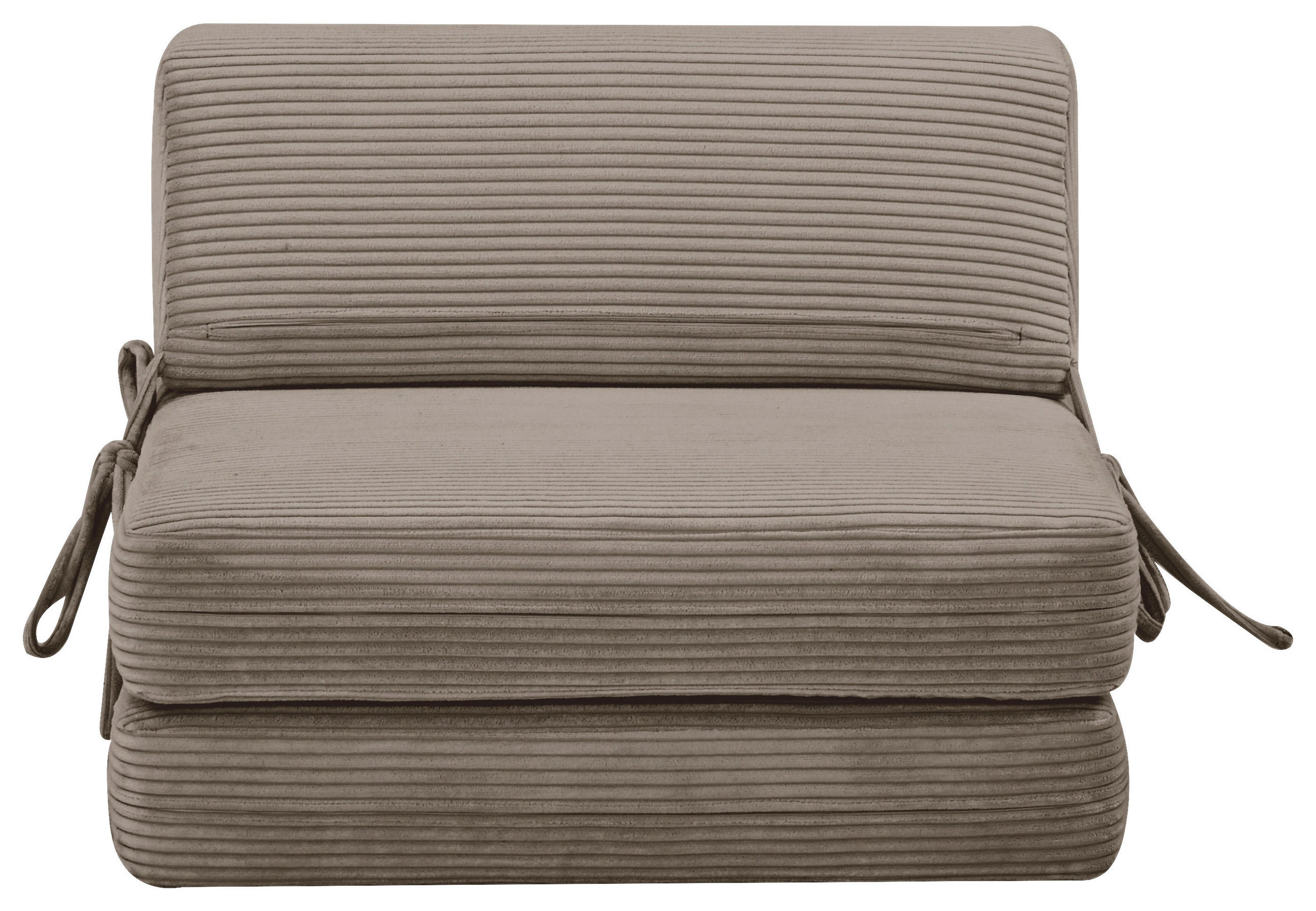 BÄDDFÅTÖLJ i manchester brun  - brun, Design, metall/textil (75/58/80cm) - Livetastic