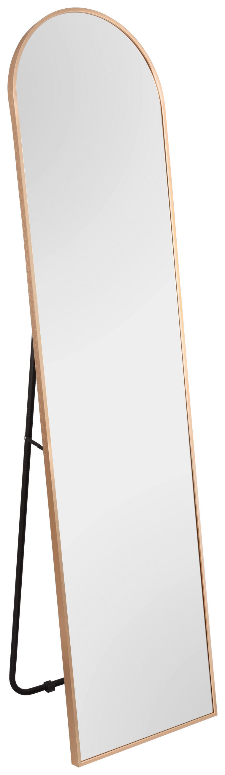 Oglindă Cu Suport  - auriu, Modern, sticlă/metal (40/160cm) - Hom`in