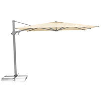 AMPELSCHIRM 300x300 cm Ecru  - Ecru/Silberfarben, KONVENTIONELL, Textil/Metall (300/300cm) - Suncomfort by Glatz