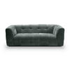 3-SITZER-SOFA TENSO Flachgewebe Petrol  - Petrol/Schwarz, Basics, Kunststoff/Textil (217/72/96cm) - MID.YOU