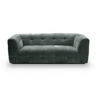 3-SITZER-SOFA TENSO Flachgewebe Petrol  - Petrol/Schwarz, Basics, Kunststoff/Textil (217/72/96cm) - MID.YOU