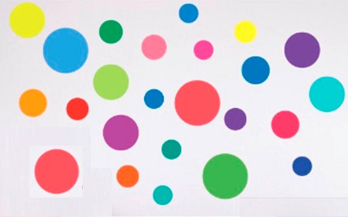 DEKOSTICKER  - Multicolor, Basics, Kunststoff (50/70/0,10cm) - Euroart