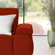 ECKSOFA in Struktur Dunkelorange  233/313 cm  - Dunkelorange/Schwarz, Design, Kunststoff/Textil (233/313cm) - Emilio Belluti