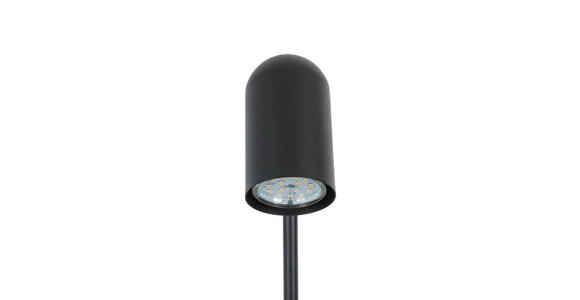 STEHLEUCHTE 35,5/18/154,50 cm    - Schwarz, Trend, Kunststoff/Metall (35,5/18/154,50cm) - Novel