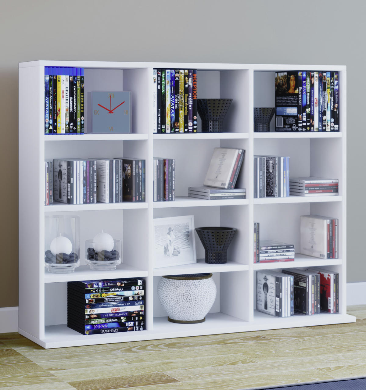 HYLLA i 102/83/18 (23) cm vit  - vit, Klassisk, trämaterial (102/83/18 (23)cm) - MID.YOU
