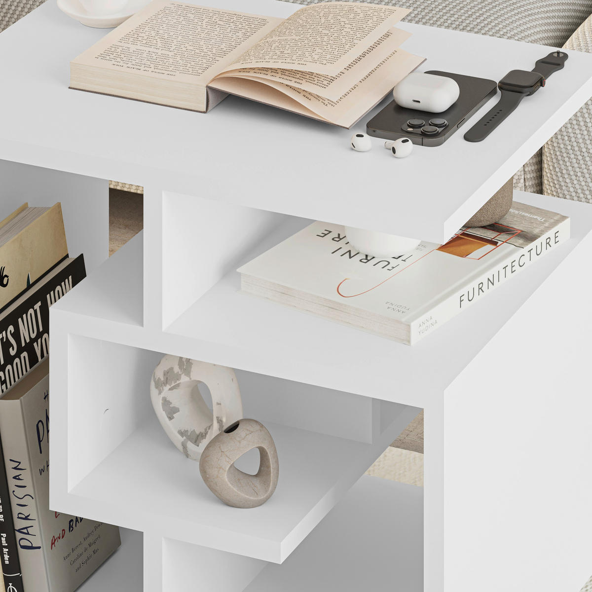 SOFFBORD - vit, Design, trämaterial (54/45/40cm) - Livetastic