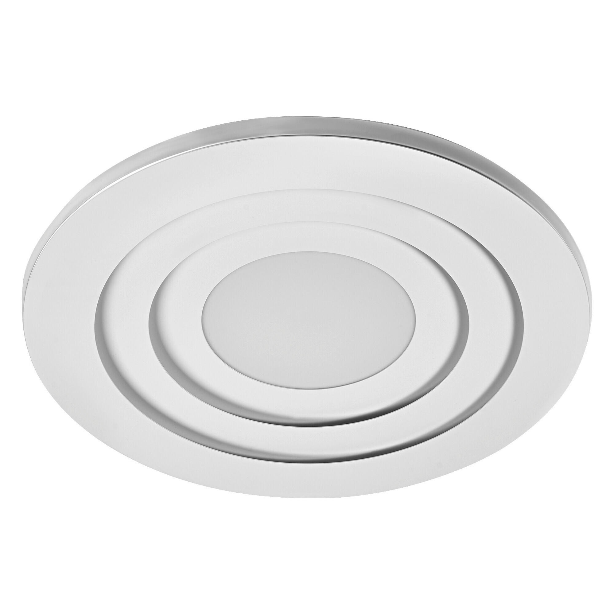 LED-DECKENLEUCHTE Orbis Spiral Loop Round 50,5/6 cm   - Weiß, Design, Kunststoff/Metall (50,5/6cm) - Osram