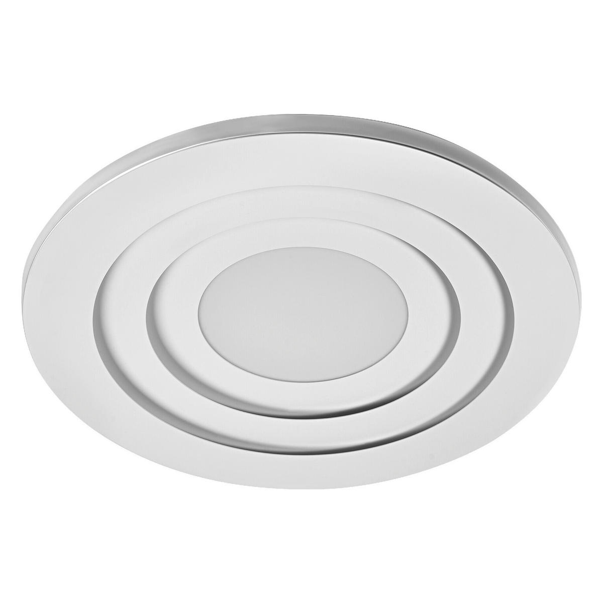 LED-DECKENLEUCHTE Orbis Spiral Loop Round 50,5/6 cm   - Weiß, Design, Kunststoff/Metall (50,5/6cm) - Osram