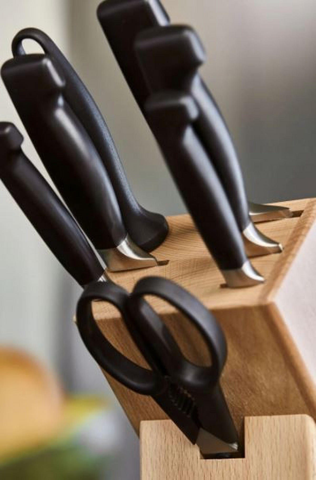 MESSERBLOCK 8-teilig  - Silberfarben/Buchefarben, Holz/Kunststoff - Zwilling
