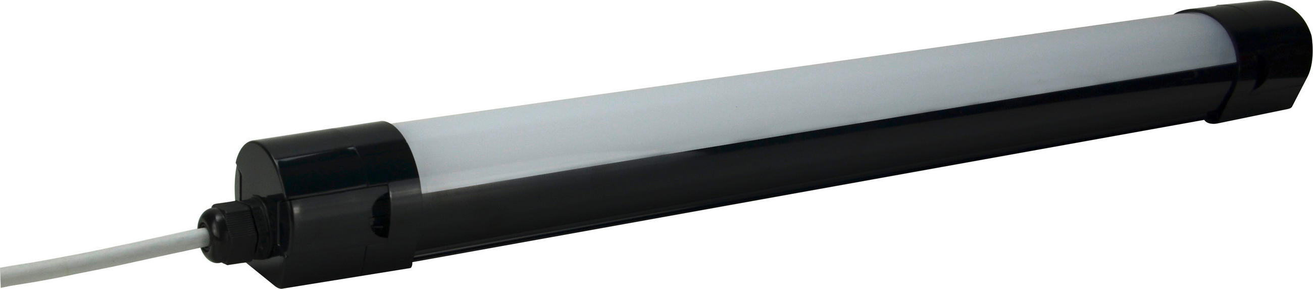 LED-DECKENLEUCHTE pro 62/6/6 cm   - Schwarz, Basics, Kunststoff (62/6/6cm)