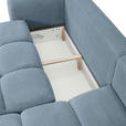 ECKSOFA Blau Flachgewebe  - Blau/Schwarz, KONVENTIONELL, Kunststoff/Textil (274/174cm) - Carryhome