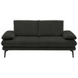 2,5-SITZER Dieter Knoll in Velours Dunkelgrau  - Dunkelgrau/Beige, Design, Textil/Metall (196/89/104cm) - Dieter Knoll