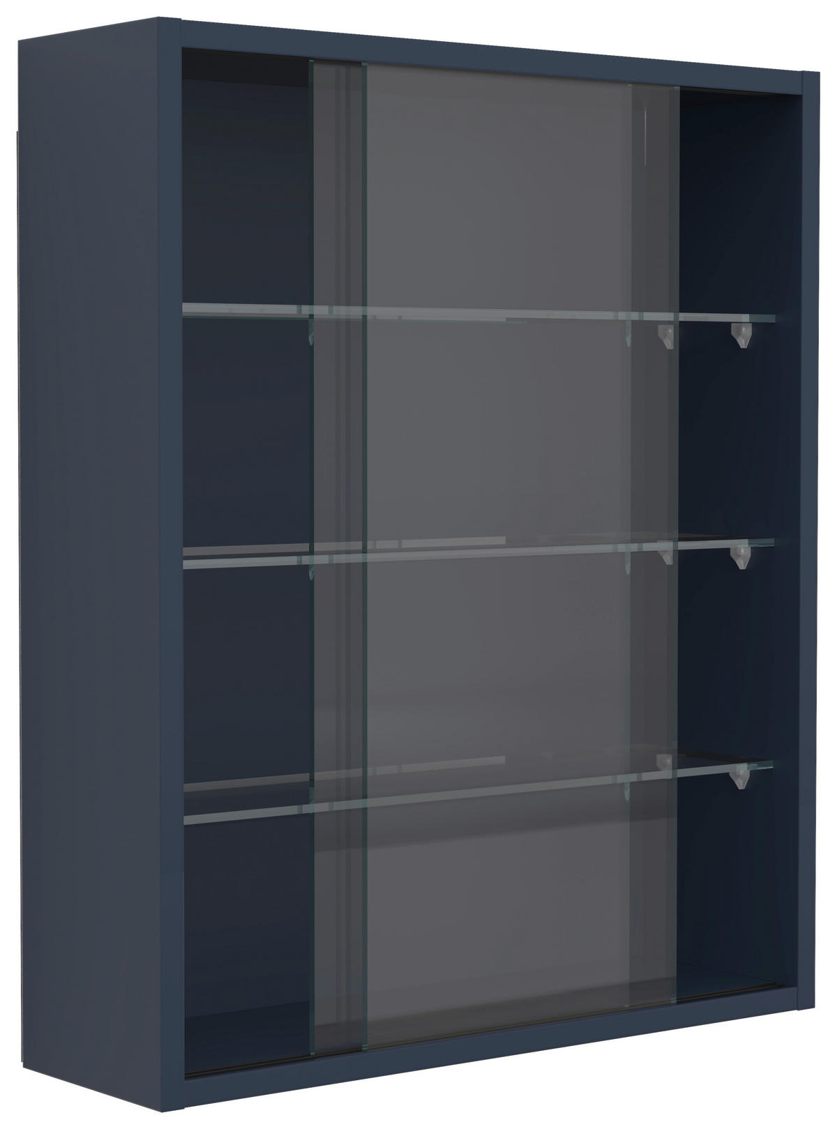 HÄNGEVITRINE in Anthrazit  - Transparent/Anthrazit, Design, Glas/Holzwerkstoff (50/60/15cm) - MID.YOU