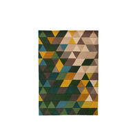 WOLLTEPPICH 170/120 cm Grün, Multicolor  - Multicolor/Grün, Basics, Textil (170/120cm)