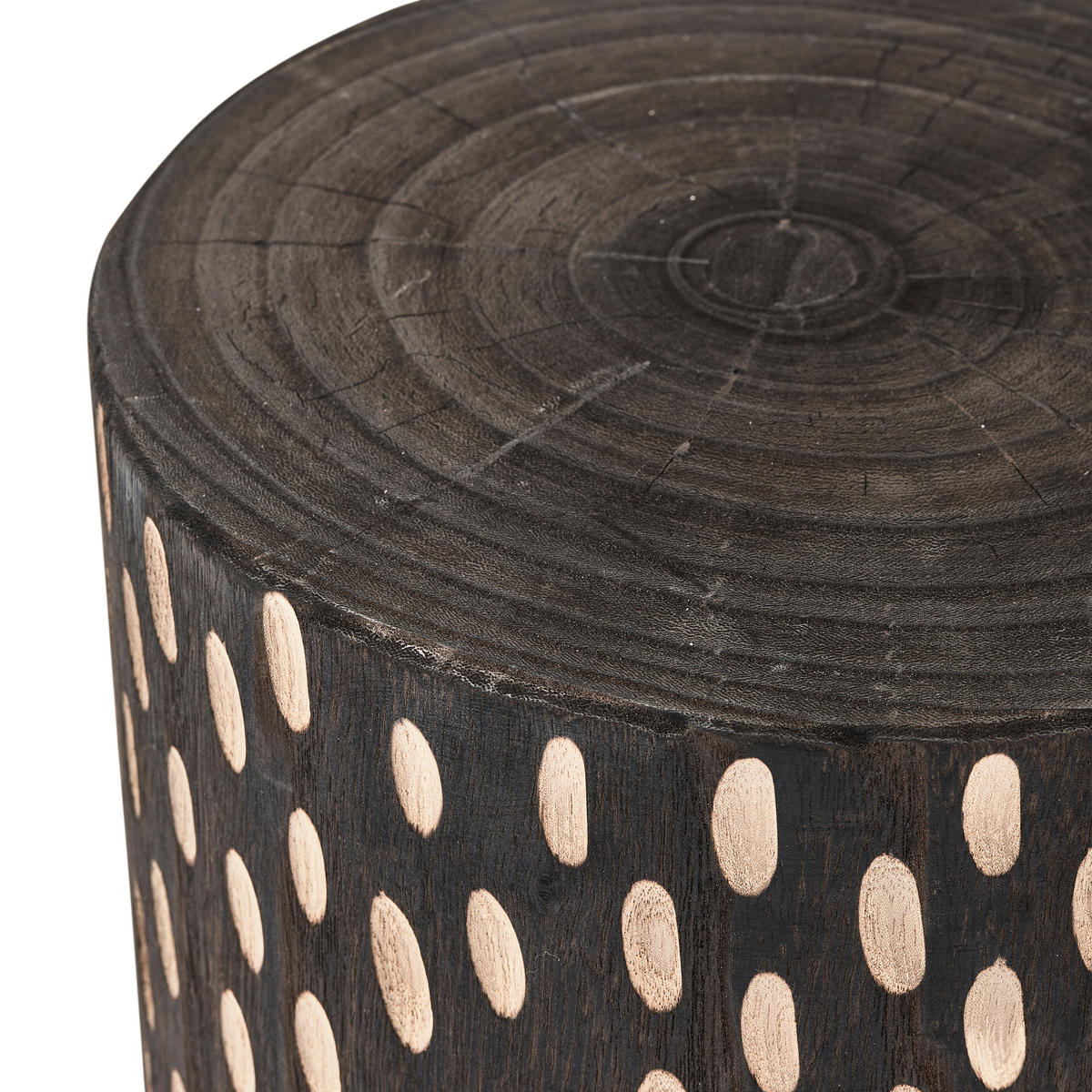HOCKER Paulownia Dunkelbraun  - Dunkelbraun, Design, Holz (30/49/30cm) - Livetastic
