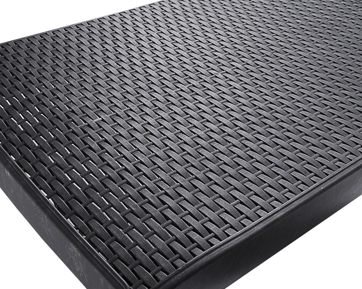 SONNENLIEGE 183/28,5/57 cm  - Anthrazit, Basics, Kunststoff (183/28,5/57cm)