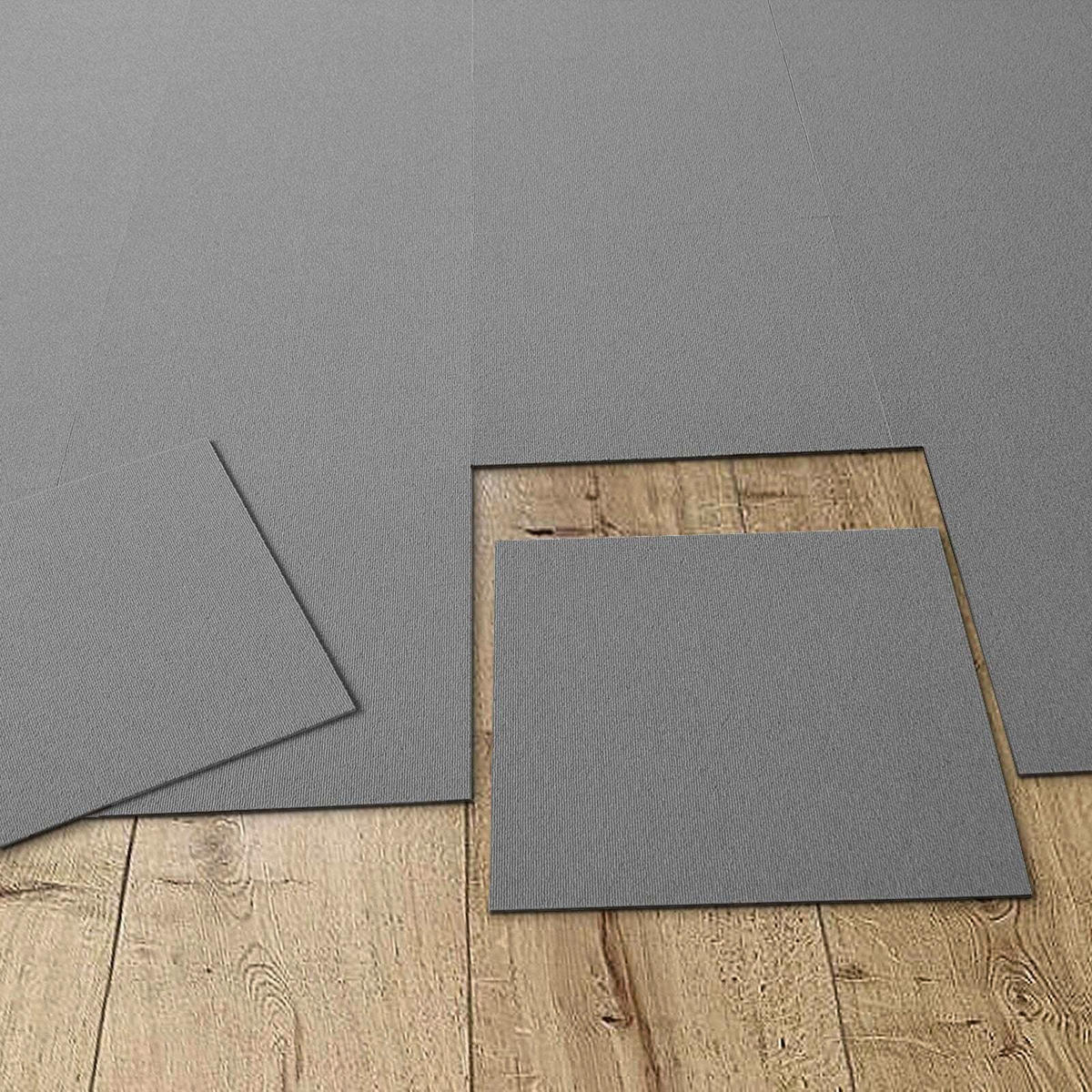 TEPPICHFLIESE - Hellgrau, Basics, Kunststoff/Textil (50/50cm) - Esposa