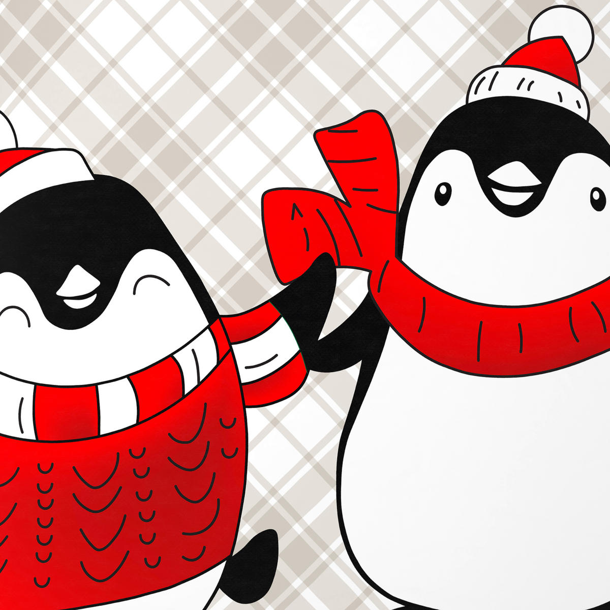 BETTWÄSCHE Flanell 140/200 cm  - Rot/Grau, Textil (140/200cm) - X-Mas