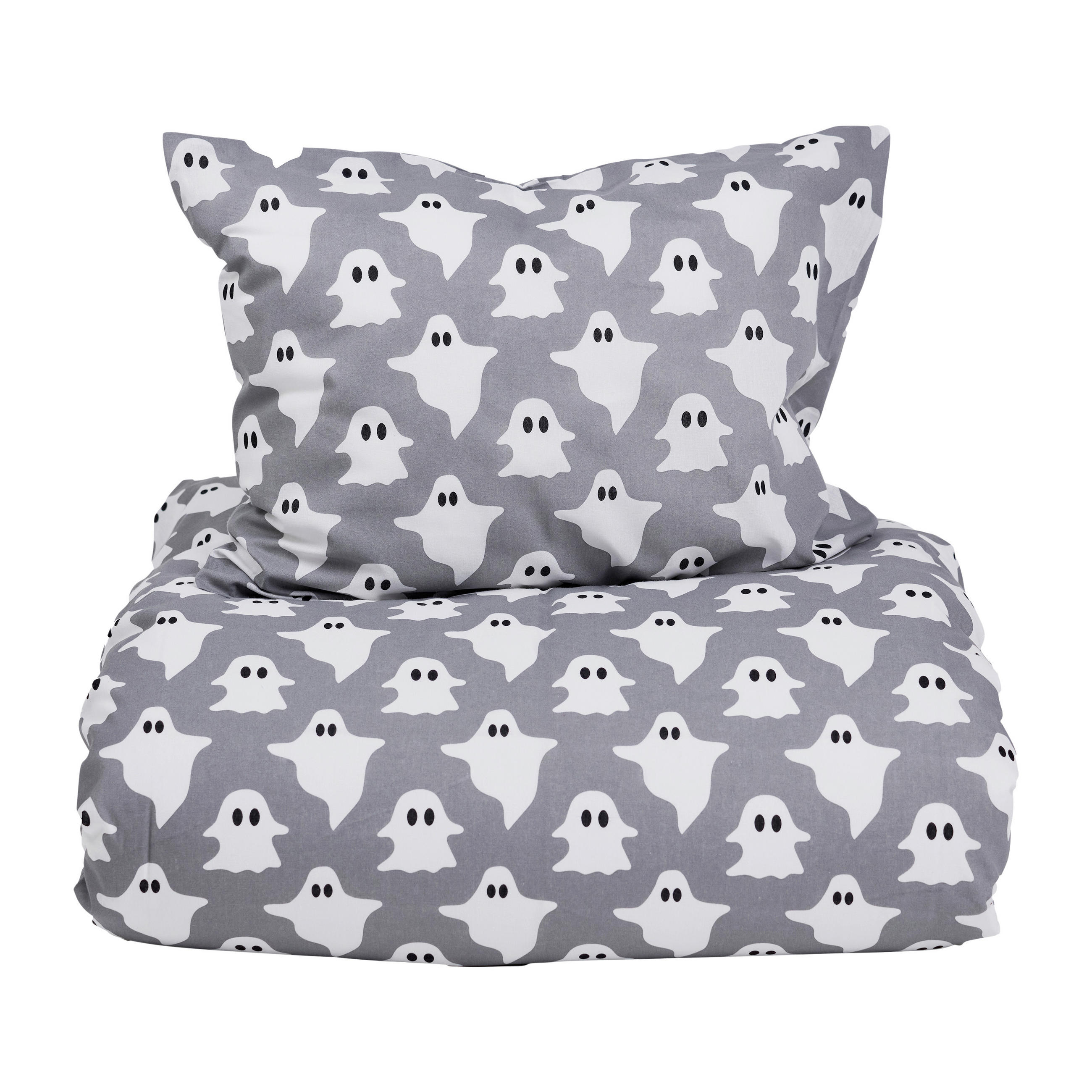PÅSLAKANSET 2-teilig vävt tyg 150/210 cm  - grå, Basics, textil (150/210cm)