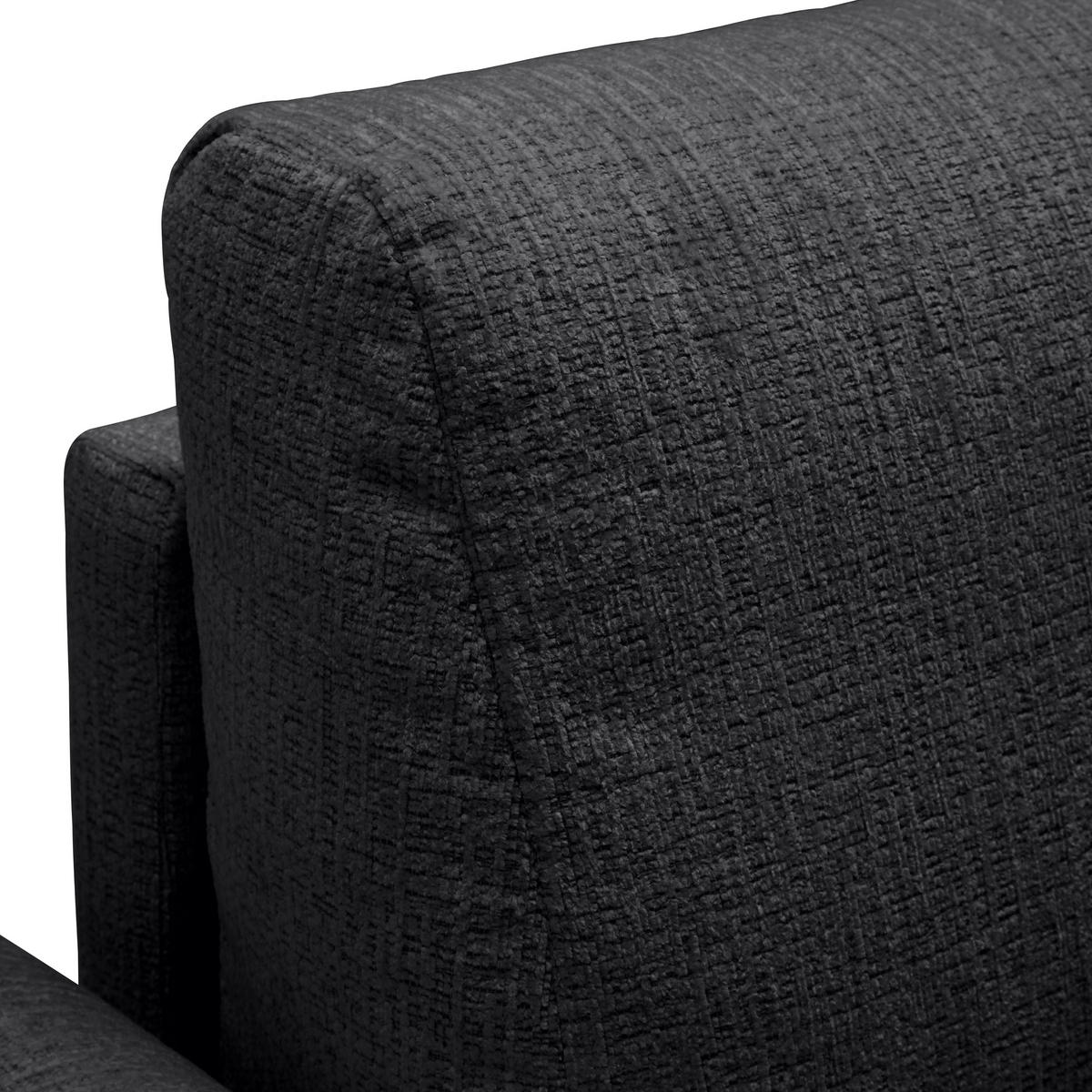 3-SITS SOFFA i vävt tyg svart  - svart/cremefärgad, Modern, trä/textil (183/85/92cm) - MID.YOU