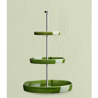 ETAGERE 3-stöckig - Grün, KONVENTIONELL, Keramik (28/41cm) - ASA