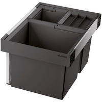 EINBAUABFALLSAMMLER Blanco FLEXON II Low XL 60/3 30 L + 2x 8 L  - Edelstahlfarben/Schwarz, Basics, Kunststoff/Metall (56,2-56,8/32,5/40,0cm) - Blanco
