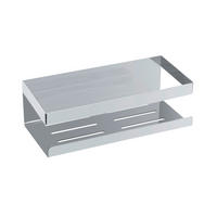 DUSCHABLAGE Metall  - Edelstahlfarben, KONVENTIONELL, Metall (25/8/11,5cm) - Schöner Wohnen