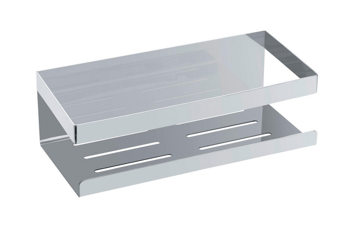 DUSCHABLAGE Metall  - Edelstahlfarben, KONVENTIONELL, Metall (25/8/11,5cm) - Schöner Wohnen
