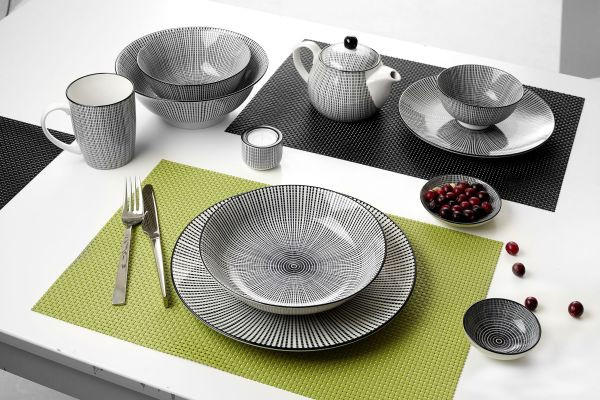ŠÁLEK NA ČAJ porcelán - bílá/černá, Trend, keramika (0,150l) - Ritzenhoff Breker