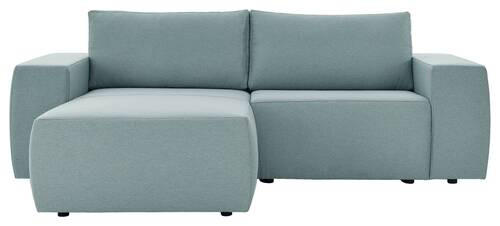 ECKSOFA Hellblau Webstoff  - Schwarz/Hellblau, Design, Kunststoff/Textil (160/242cm) - LOOKS by W.Joop