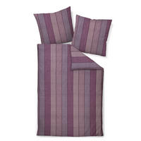 BETTWÄSCHE 2-teilig Makosatin 135/200 cm  - Beere, Design, Textil (135/200cm) - Janine