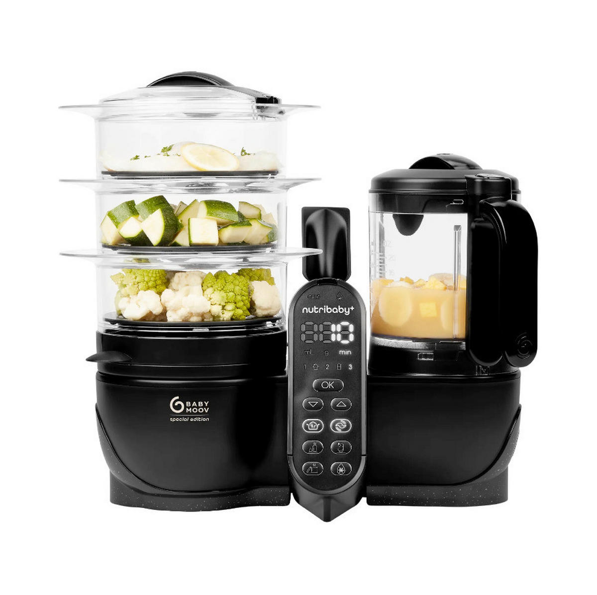 KUHALO/MIKSER/STERILIZATOR   - crna, Basics, plastika (26/39.5/36.5cm) - Babymoov