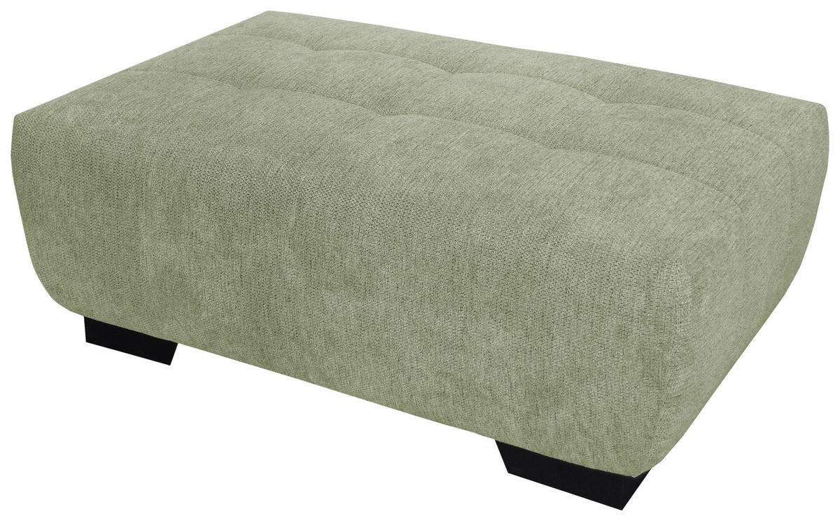 TABURET, textil, 106/40/72 cm - černá/olivově zelená, Konvenční, kov/textil (106/40/72cm) - Xora