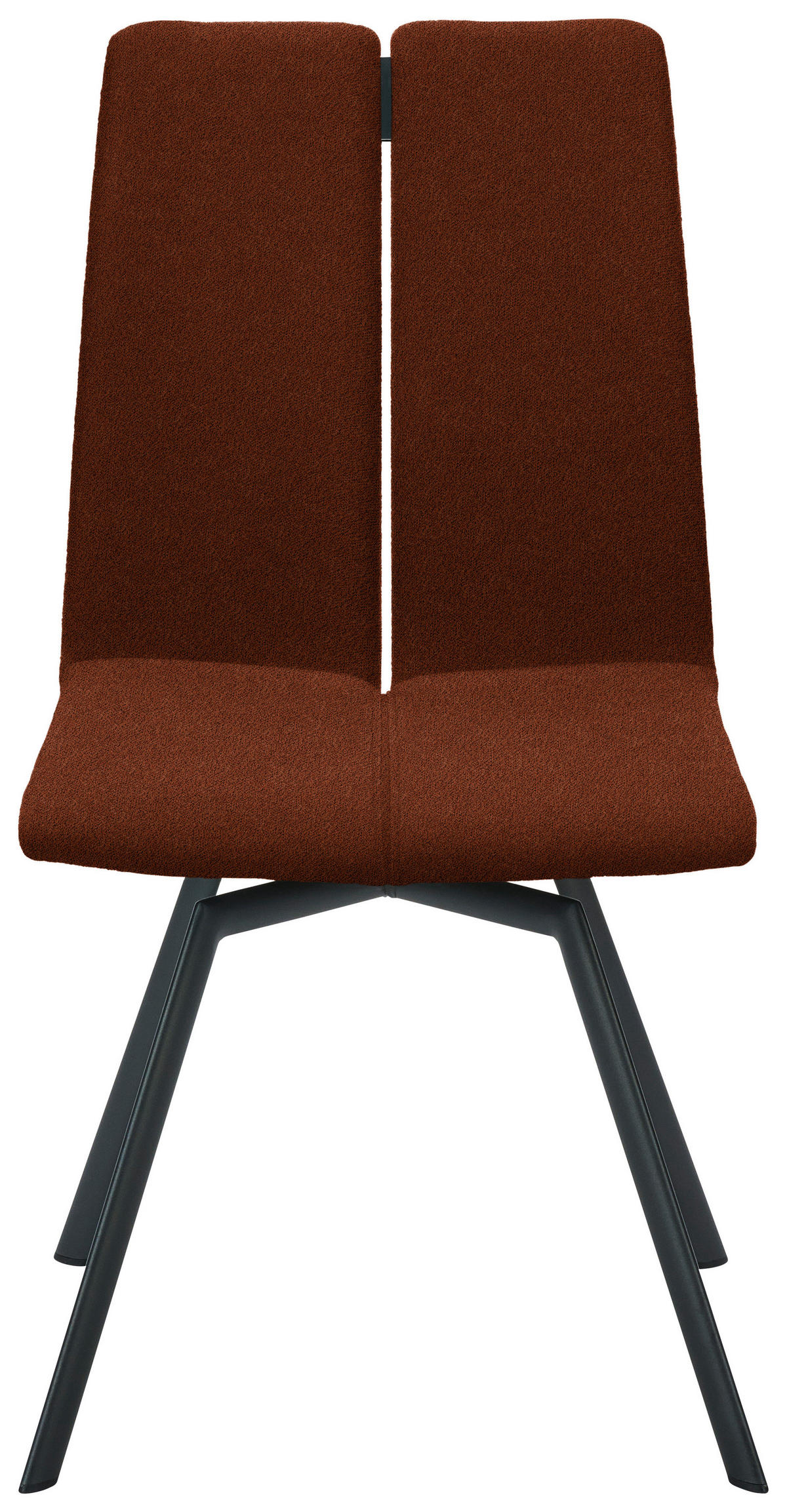 STUHL  Lederauswahl, Stoffauswahl, Typenauswahl Struktur  - Rostfarben/Anthrazit, Design, Textil/Metall (50/92/64cm) - Venjakob