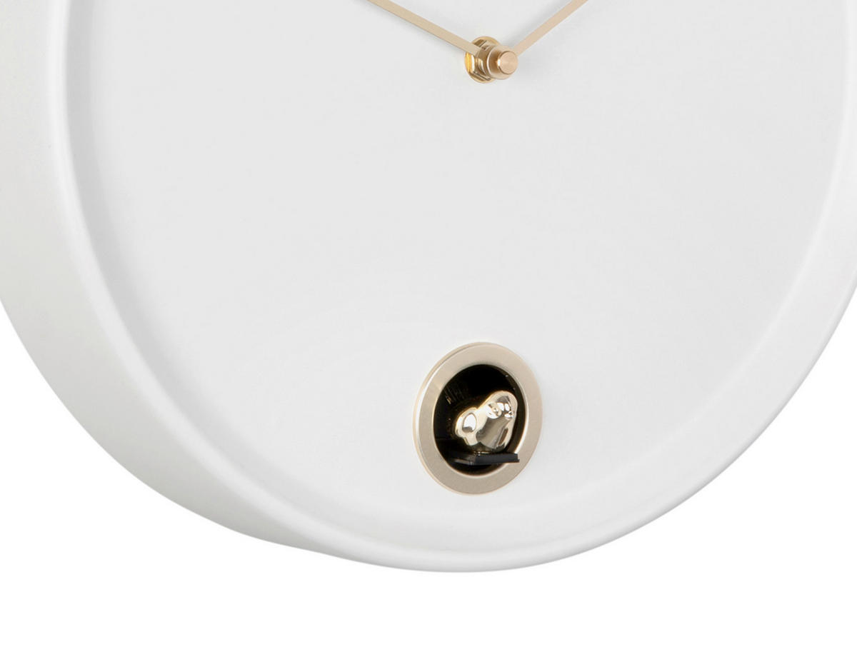 WANDUHR Esencia Weiß  - Weiß, Basics, Metall (30cm) - Karlsson