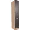 APOTHEKERSCHRANK 30/200/60 cm  in Grau, Eichefarben  - Eichefarben/Silberfarben, Basics, Holzwerkstoff/Metall (30/200/60cm) - Respekta